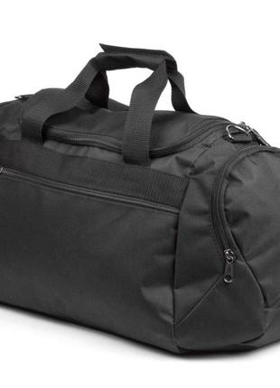 Мужская спортивная тканевая сумка дорожная черная для поездок тренировок в зале на 36 литров