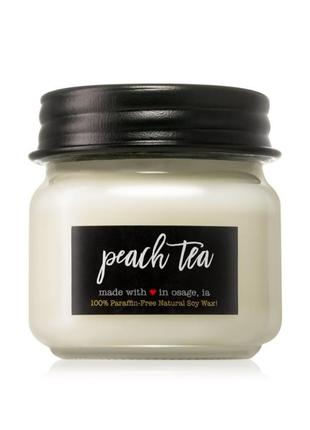 Велика ароматична свіча свічка farmhouse peach tea 🫖 вага 740гр3 фото