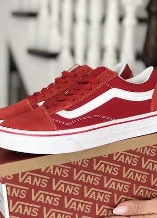 Женские кеды. красные. vans2 фото