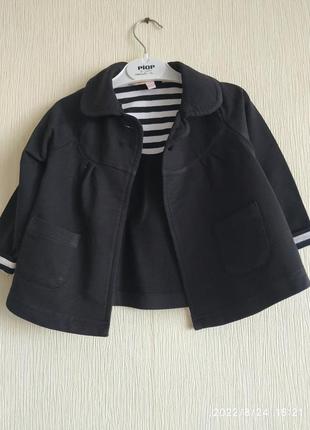 Фирменный хлопковый пиджак на девочку на 2 года