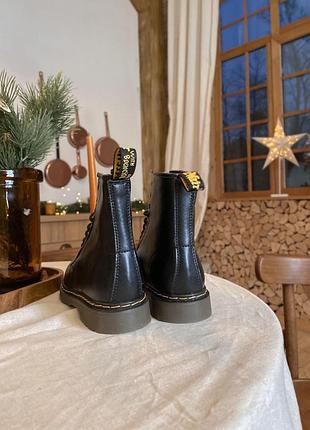 Жіночі ботінки  dr. martens black no logo 3 женские ботинки мартинсы