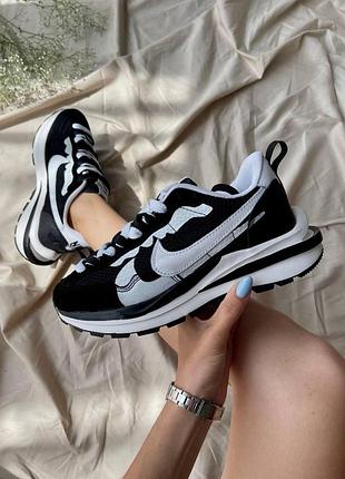 Чоловічі кросівки nike vaporwaffle x sacai black