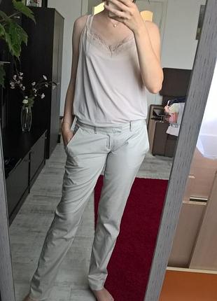 Светлые хлопковые брюки-чиносы/штаны/зауженые от blendshe-s-m-ка