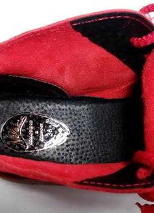 Испанские красные замшевые демисезонные ботинки, дезерты для мужчин, женщин6 фото