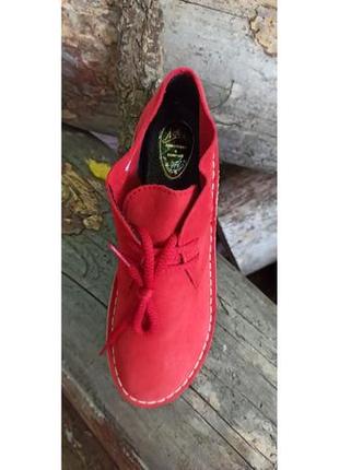 Испанские красные замшевые демисезонные ботинки, дезерты для мужчин, женщин2 фото