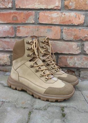 Берцы кожаные койот "rubikon"  original , осень/зима военная тактическая обувь. размер 43( 40-45)