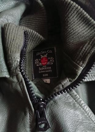 Брендова фірмова шкіряна куртка diesel,оригінал,нова з бірками,розмір м.7 фото