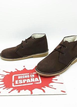 Дезерты ботинки женские замшевые еврозима, испания оригинал2 фото