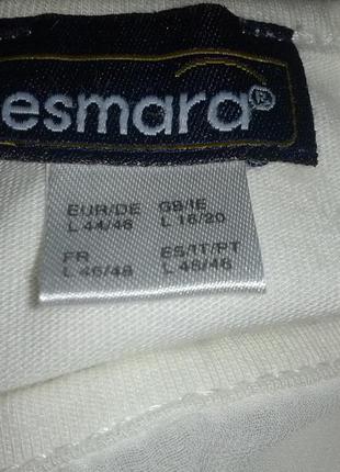 Нарядная  белая блуза с шифоновой кокеткой,46-52разм.,esmara3 фото