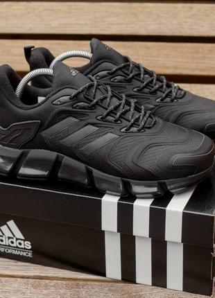 Демисезонные чёрные кроссовки adidas climacool vento чорні чоловічі кросівки адідас клімакул3 фото