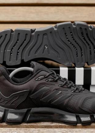 Демисезонные чёрные кроссовки adidas climacool vento чорні чоловічі кросівки адідас клімакул4 фото