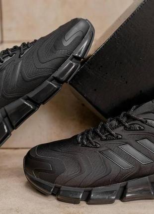 Демисезонные чёрные кроссовки adidas climacool vento чорні чоловічі кросівки адідас клімакул7 фото