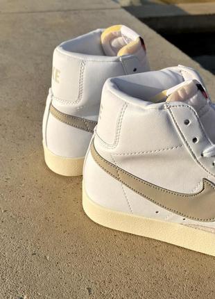 Кроссовки nike blazer mid white/cream8 фото