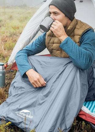 Спальник надлегкий naturehike lightweight summer lw180 nh21msd09, (15°c), p-p xl,  коричневий