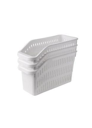 Кухонні кошики для зберігання 3 шт ernesto, контейнер в холодильник/органайзер/скринька для зберігання1 фото