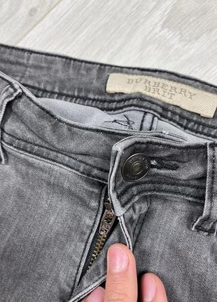 Burberry brit женские джинсы штаны чёрные серые skinny облягающие базовые7 фото