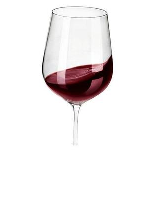 Набір кришталевих келихів для червоного вина 6 шт ernesto, 621 мл, келихи для червоного вина2 фото