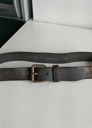 Шкіряний фірмовий ремінь petrol industries! оригінал!