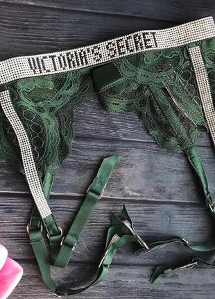 Пояс для панчох victoria's secret пояс victoria's secret very sexy shine strap garter belt lace1 фото