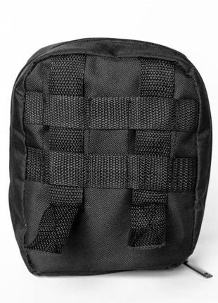 Тактическая аптечка, подвесная аптечка, военная аптечка из ткани. цвет: черный с...