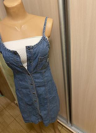 Джинсовый сарафан обмен возможен