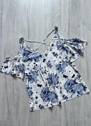 Тонка легка шифонова блузка великого батального розміру р. 20