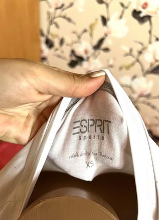 Базова футболка майка esprit еспріт спортивна з горловиною нова5 фото