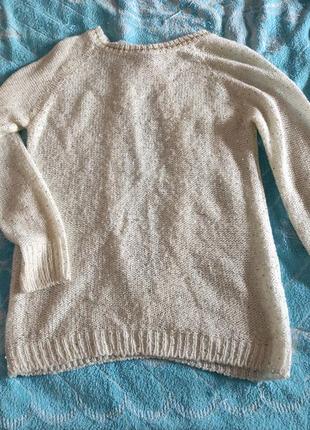 Оригінальний светр з пайєтками3 фото