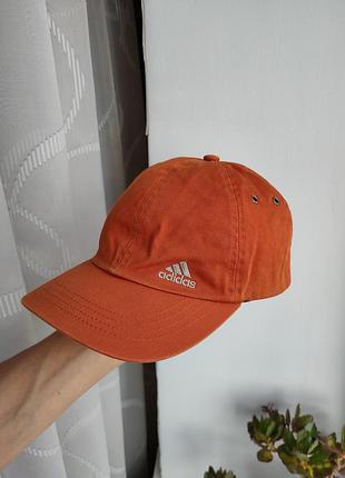 Кепка бейсболка adidas (оранжева) винтажная бейсболка adidas vintage vtg 54-58