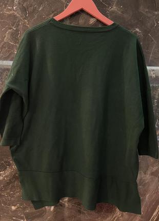 Стильный зелёный свитер , вискоза2 фото