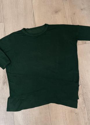 Стильный зелёный свитер , вискоза4 фото