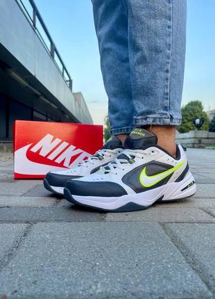 Мужские кожаные кроссовки nike air monarch#найк