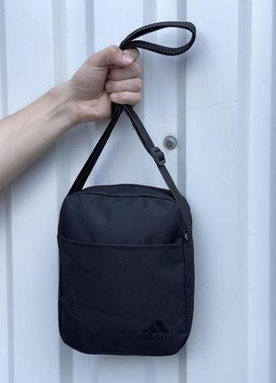 Сумка через плече сумка-мессенджер барсетка adidas black2 фото