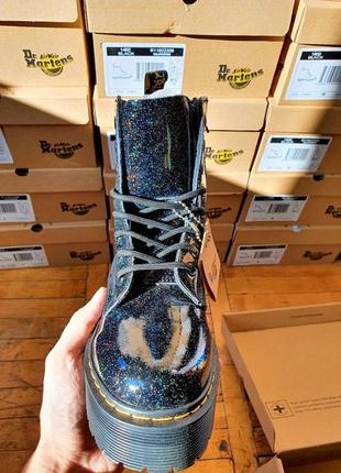 Жіночі ботінки  dr. martens jadon galaxy no logo женские ботинки  мартинсы5 фото