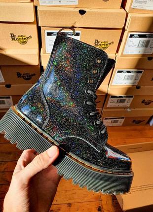 Жіночі ботінки  dr. martens jadon galaxy no logo женские ботинки  мартинсы3 фото