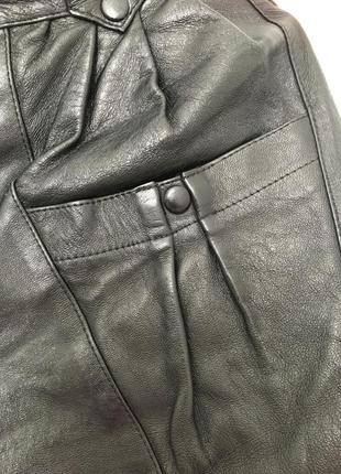 Кожаные женские брюки4 фото