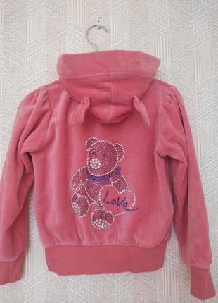 Костюм на дівчинку 2-4 роки з вушками та аплікацією