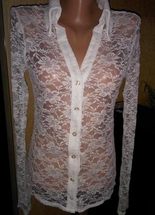 Блузка кружевная