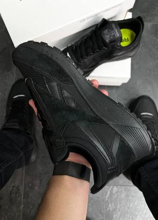 Чоловічі кросівки  reebok cl legasy all black мужские кроссовки рибок