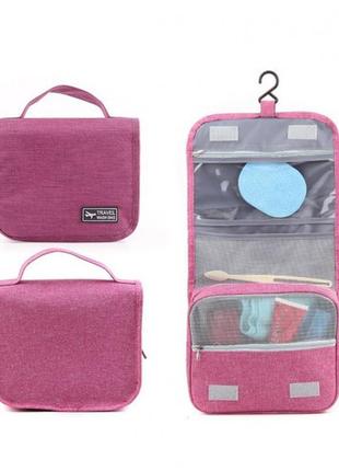 Дорожній органайзер для косметики travel wash bag. синій5 фото