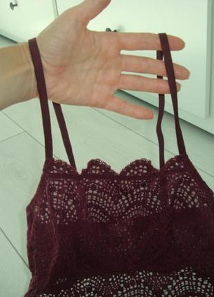 Victoria's secret-s-мереживне боді-бургунді
