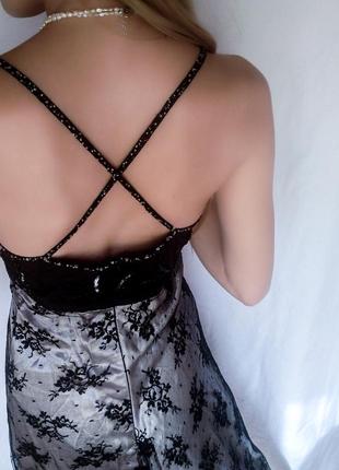 Вечернее платье расшитое бисером10 фото