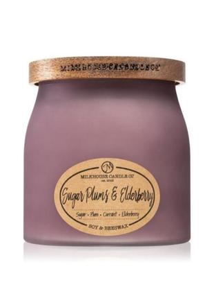 Велика ароматична свіча свічка sugar plums & elderberry 🍁 об'ємна вага воску 454гр1 фото