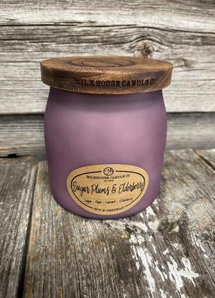 Велика ароматична свіча свічка sugar plums & elderberry 🍁 об'ємна вага воску 454гр2 фото