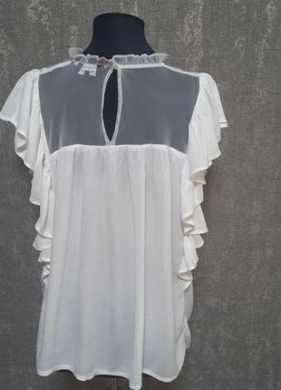 Блуза ,туника,кофточка белая .2 фото