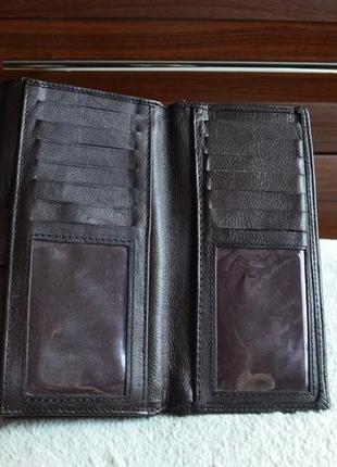 Roberto удобный кожаный кошелек портмоне бумажник.4 фото