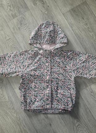 Куртка на дівчинку 1р. дощовик 80р. 9-12м. h&m