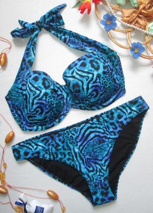 Шикарный раздельный купальник принт абстракция george 🍒🍹🍒