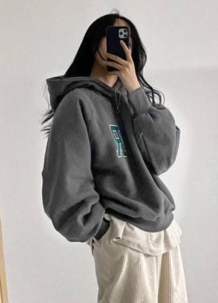 Худи в стиле oversize,тёплое худи,худи на флисе,худи кенгуру,худи с принтом,худи с объемными рукавами6 фото