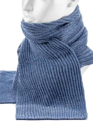 Шарф велюровий жіночий шарфик теплий зимовий м'який і приємний на дотик atrics s843 джинс